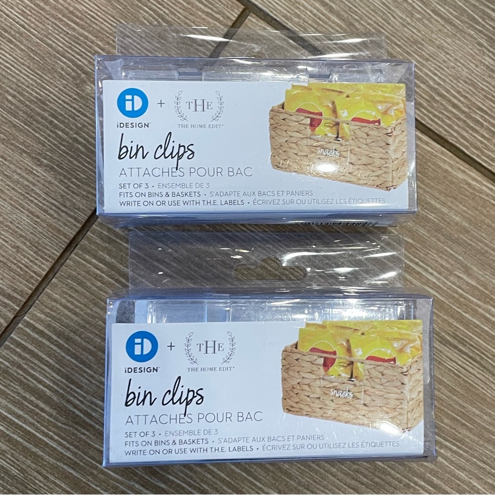 Home Edit Nametag Bin Clips